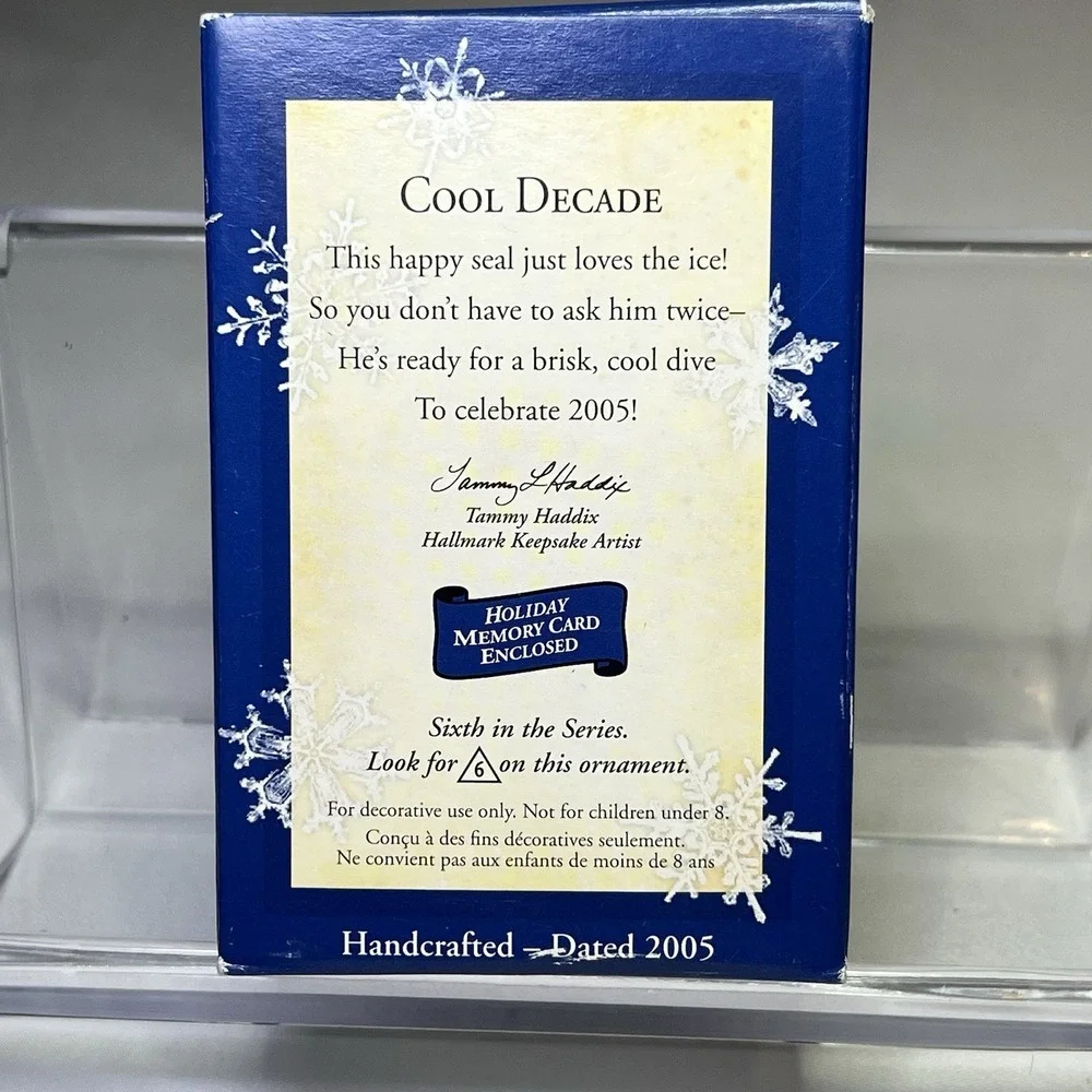 2005 Hallmark Keepsake Seal‎ Cool Decade Series Ornament With Box